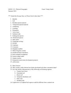 GEOG 1111: Physical Geography Exam 3 Study Guide Summer