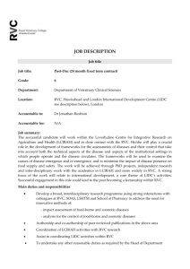 Job title - London International Development Centre