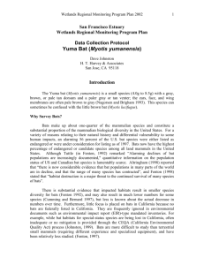 Data Collection Protocol - Wetlands Regional Monitoring Program