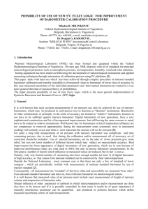 for improvement of barometer calibration procedure