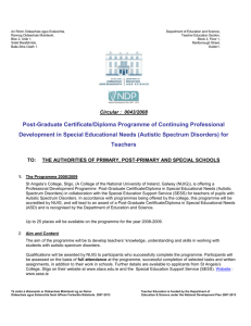 Post-Graduate Certificate/Diploma Programme of Continuing