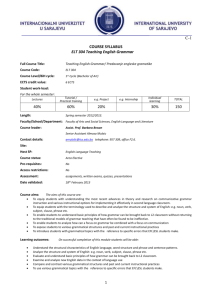 17. ELT 304 Teaching English Grammar