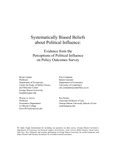 Systematically biased beliefs about political responsibility