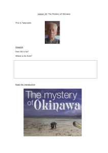 Lesson 20: The Mystery of Okinawa
