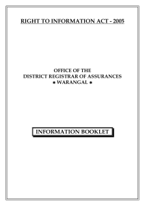 District Registrar of Assurances