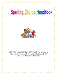 KEEP THIS HANDBOOK IN A SAFE PLACE! You will need to refer