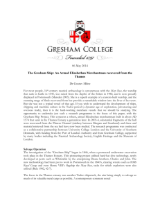 Transcript for "The Gresham Ship: An Armed