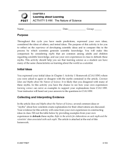 Activity 5 HW: The Nature of Science