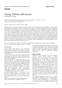 European Journal of Cancer Prevention 1999, 8, 77-89 - HAL