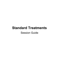 Standard Treatments - WHO archives