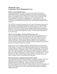 Fact Sheet - Mendocino Coast Cooperative Weed Management Area