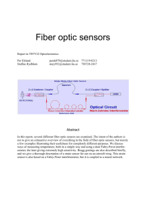 2 Fiber optic sensors for temperature measurement