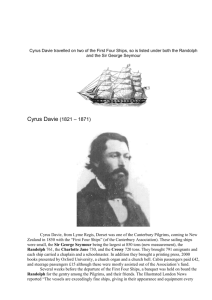 Cyrus Davie (1821 – 1871)