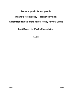 Policy Statement - Department of Agriculture