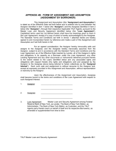 TALF Master Loan and Security Agreement : Appendix 4B