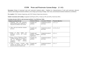 Water and Wastewater Systems Design