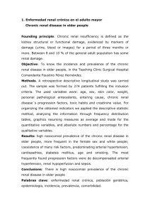 1. Enfermedad renal crónica en el adulto mayor Chronic renal