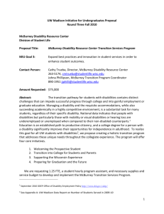 UW Madison Initiative for Undergraduates Proposal Round Three