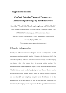 Confined Detection Volume of Fluorescence Correlation