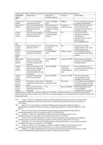 Supplementary Table 6 | Studies of vitamin D in seronegative