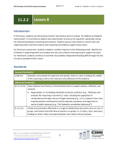 Lesson Agenda/Overview