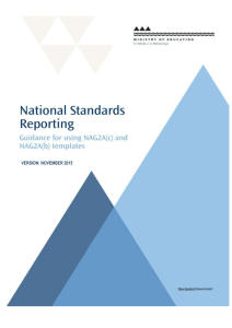 National Standards Reporting