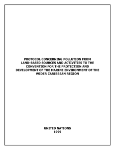 protocol concerning pollution from land