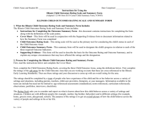 Early Childood Outcomes Rating Form