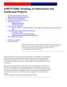 Software as intellectual property