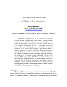 the cultural continuum: a theory of intersystems