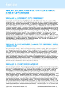 Making stakeholder participation happen: Case study