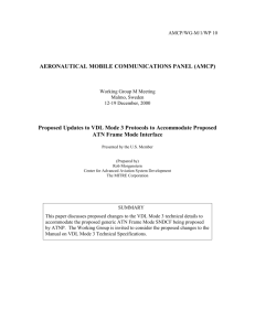 Proposed updates to VDL Mode 3 protocols to accommodate
