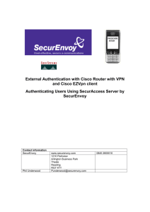 Authenticating Users Using SecurAccess Server by SecurEnvoy