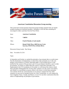 American Constitution Discussion Group meeting