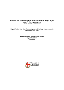 file1Report on the Geophysical Survey at Bryn Alyn Fort 1