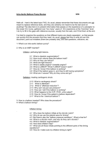 Intra-aortic Balloon Pump Refresher FAQ