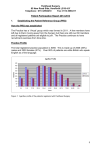 Patient Participation Report 2013-2014
