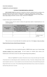 STATE OF LOUISIANA - East Baton Rouge Parish School System