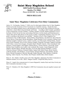 St. Mary Magdalen Celebrates First Holy Communion