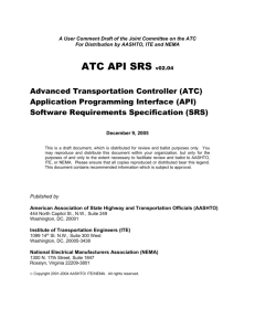 ATC API Software Requirements Specification 2.04