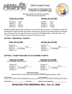 MHSFCA Football Finals Ticket Order Form
