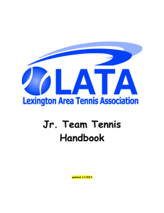 Lexington Tennis League For Kids