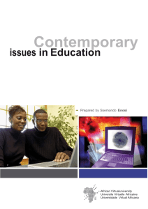 Contemporary Issues in Education