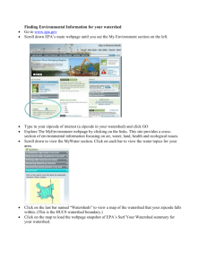 Finding Environmental Information for your area