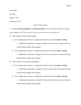 Schaffer paragraph outline picture