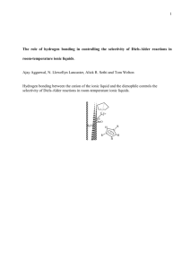 Welton, T - The role of hydrogen bonding - Spiral