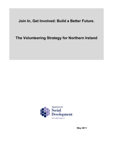 Volunteering Strategy for Northern Ireland – Outline