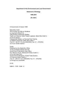 Statement of Strategy 1998 -2001 - Department of Environment and