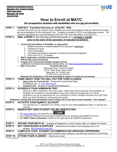 If you are NOT ENROLLED at MATC: