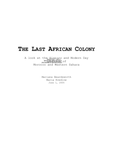 The Last African Colony - Morocco and Western Sahara